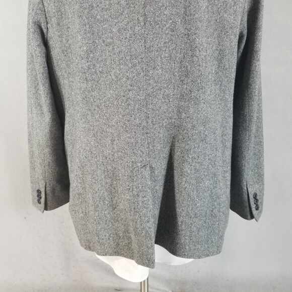 Pendleton Suit womens 18 Gray Herringbone Jacket Pants Luxury Wool vintage - Picture 11 of 16